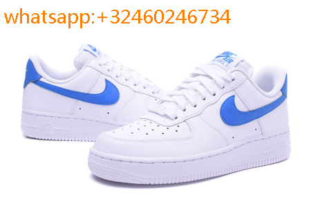 nike blanche et bleu femme