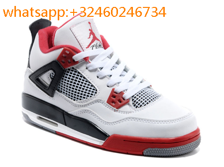 jordan retro 4 blanche et rouge